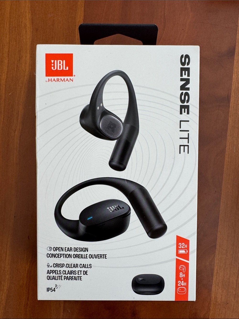JBL Sense Lite Open-Ear Wireless Earbuds - Black